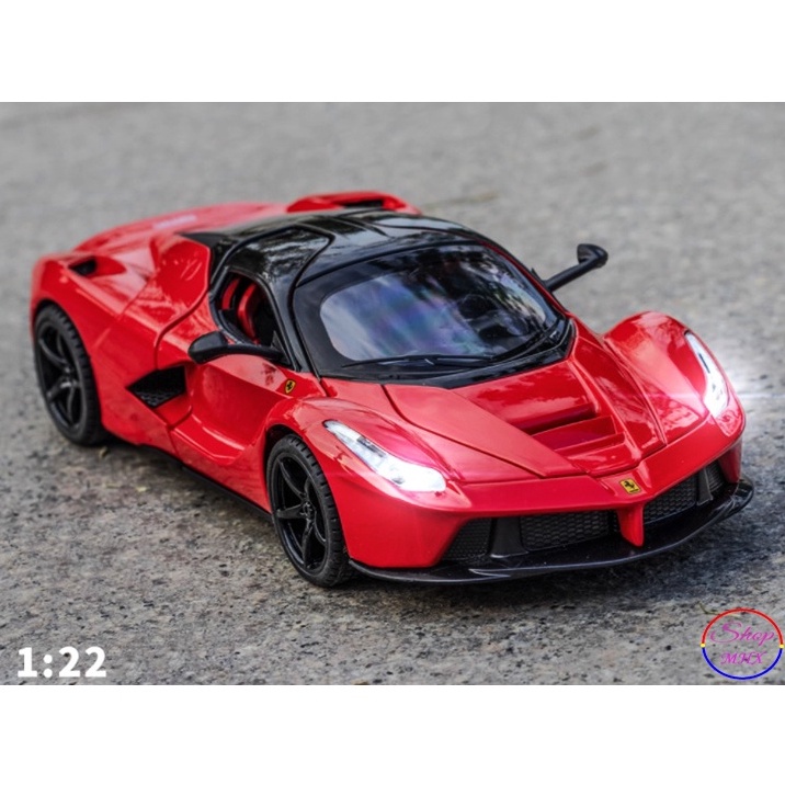 Xe mô hình sắt Ferrari LaFerrari TẶNG KÈM BIỂN SỐ tỉ lệ 1:22 hãng Jiaye 2 màu