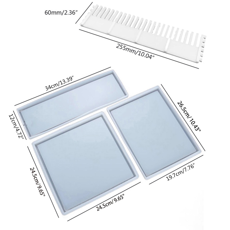 San * Khuôn Silicon Resin Làm Khay Phục Vụ Trang Sức DIY