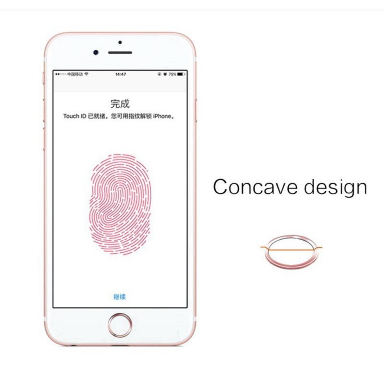 Mua Một Tặng Một Touch ID Bảo Vệ Vân Tay Miễn Phí IPhone 5 5s SE 6 6s 7 8 Plus Fingerprint Sticker