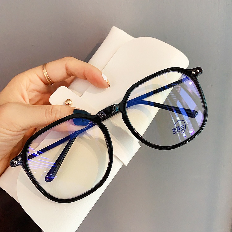 Mắt kính chống bức xạ thiết kế quá khổ phong cách Hàn cho nữ