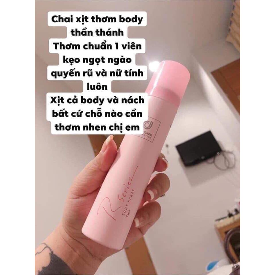 [Có sẵn] Xịt thơm body Rseries Body Spray 75ml | Thế Giới Skin Care