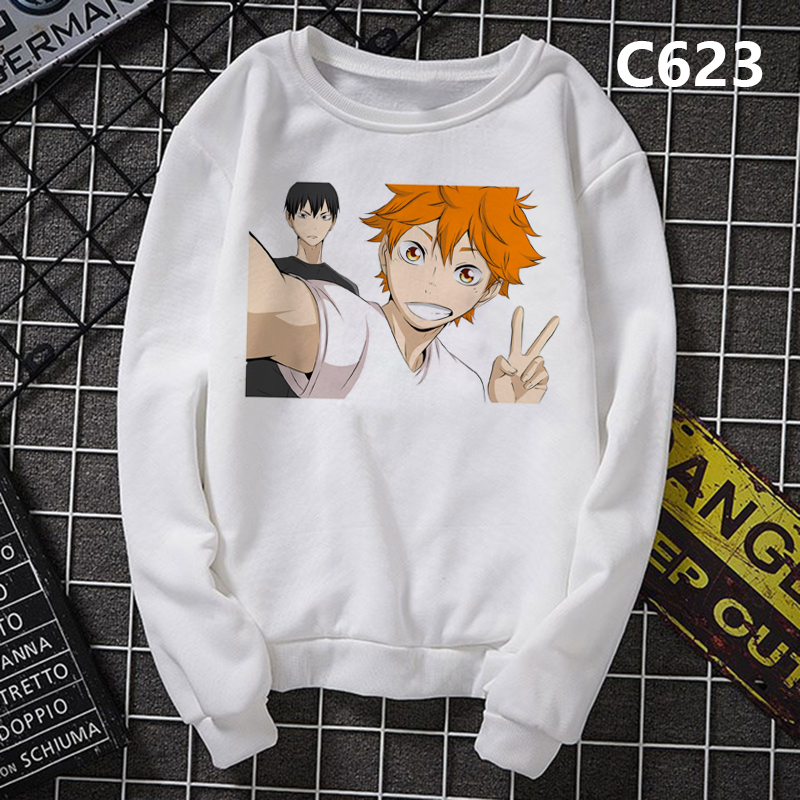 Áo Hoodie Unisex Họa Tiết Haikyuu Team Hinata Shoyo Hoạt Hình