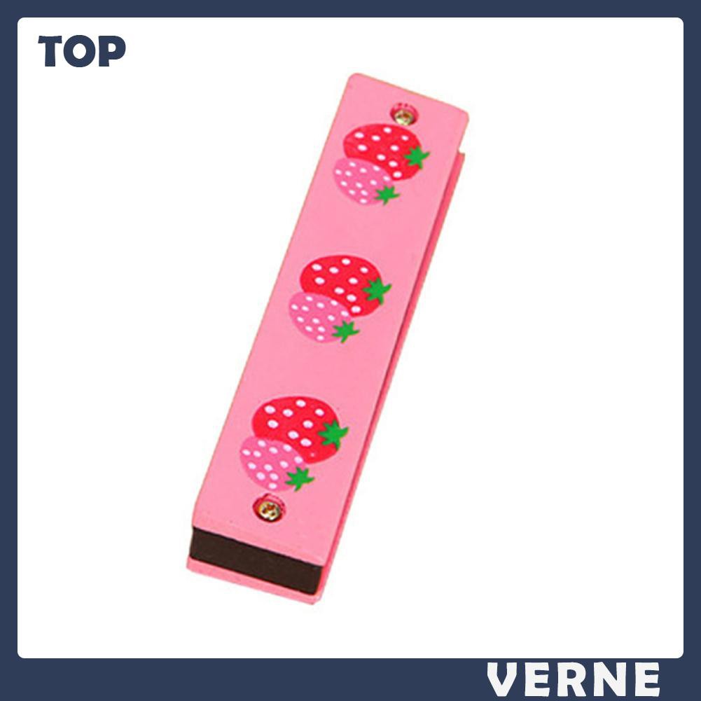 Kèn Harmonica Gỗ Hoạ Tiết Hoạt Hình Nhiều Màu Sắc Cho Bé