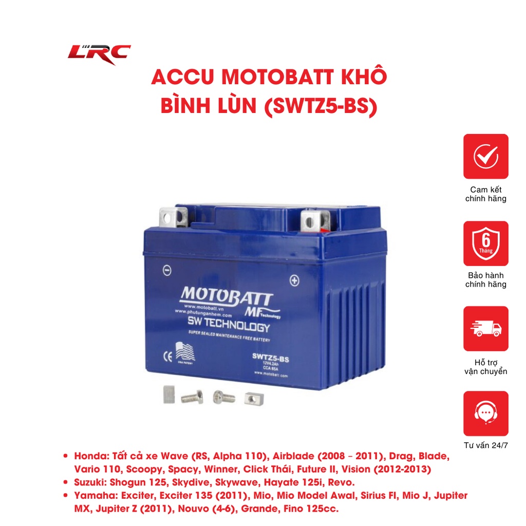 Bình Ắc Quy MOTOBATT Dành Cho Mọi Loại Xe