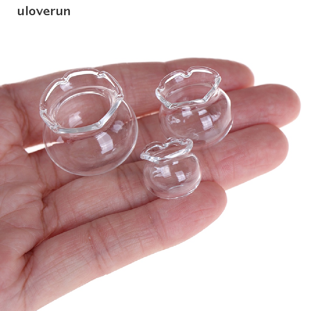 Bể Cá Bằng Thủy Tinh Trong Suốt Tỉ Lệ 1: 12 Trang Trí Nhà Búp Bê