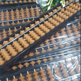 Bàn tính soroban màu nâu 17 cột