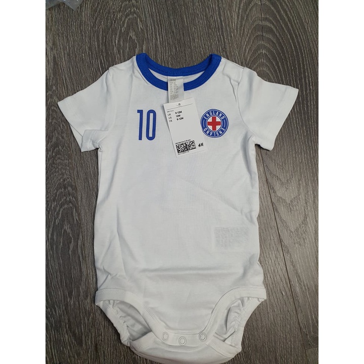 Bộ romper áo liền quần bóng đá HM H&M Auth cho bé