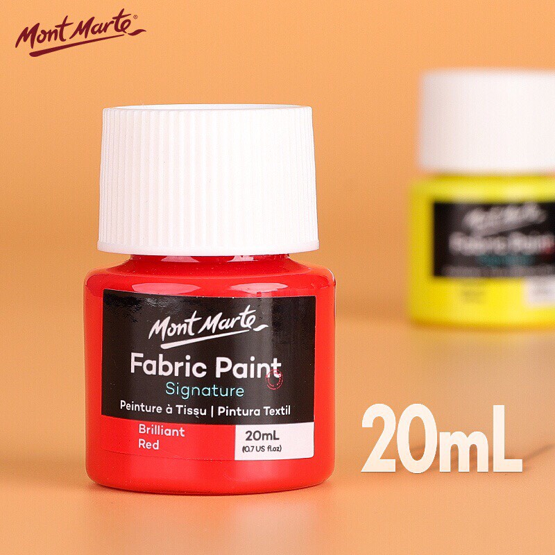 [Mã LIFEBOOK1 giảm 30K đơn 150K] [SUMMER] MÀU VẼ VẢI MONT MARTE BỘ 8 MÀU X 20 ML (FABRIC PAINT)