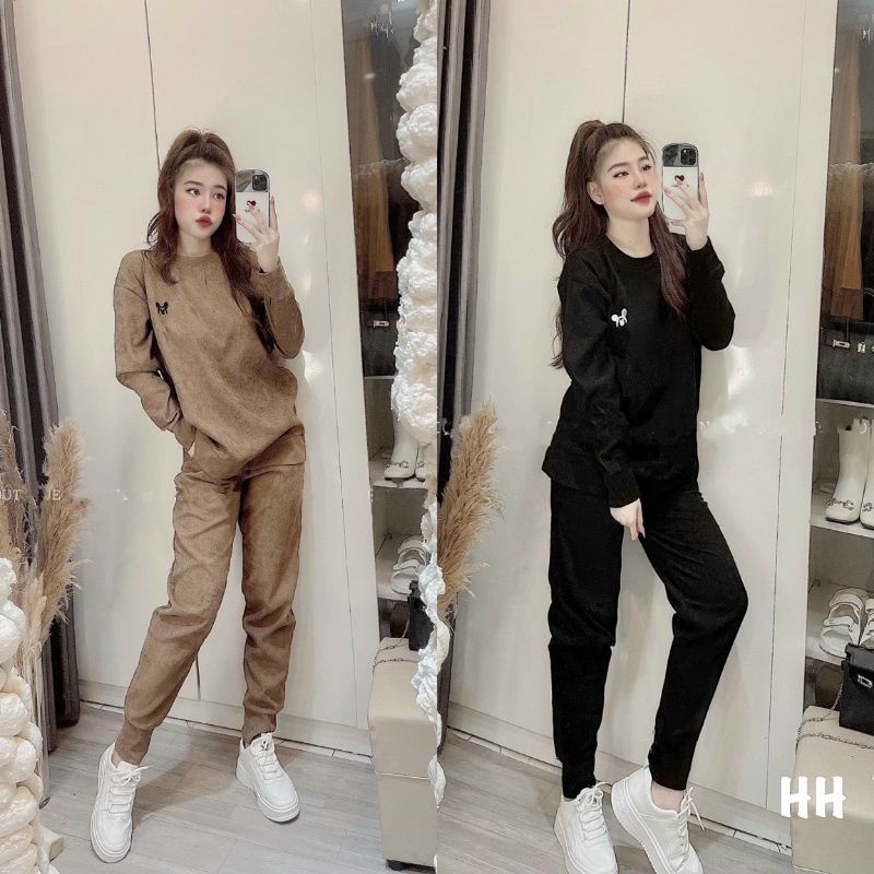 Set nhung tăm thêu mickey