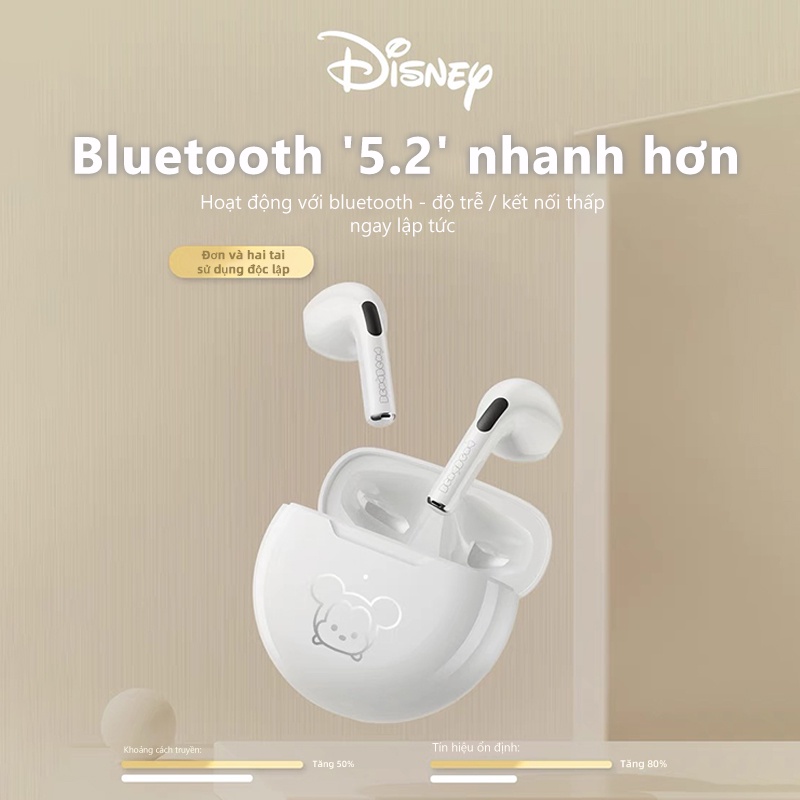 Tai Nghe Bluetooth Disney F9 không dây nhét tai âm thanh nổi thời lượng pin dài với M