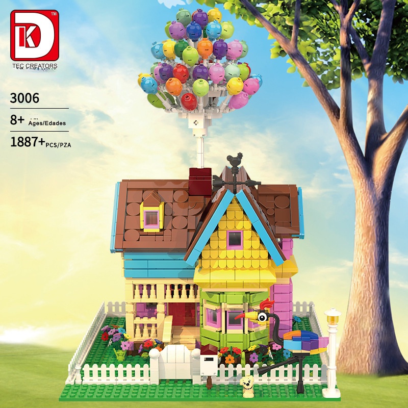 Đồ chơi Lắp ráp Mô hình DK3006 Creativity MOC Floating Balloon House Modular City Street View