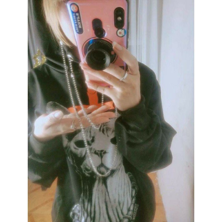 ÁO HOODIE MÈO KÈM XÍCH CÓ MŨ UNISEX NAM NỮ