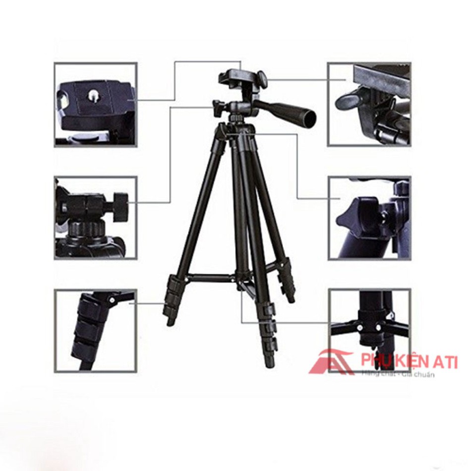 Gậy 3 chân chụp hình máy ảnh, điện thoại Tripod TF - 3120 loại tốt