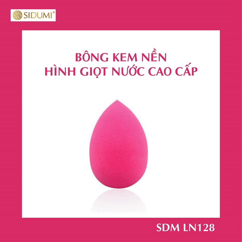 Mút trang điểm tán nền Sidumi hình giọt nước siêu mềm mịn cao cấp chính hãng Hàn Quốc