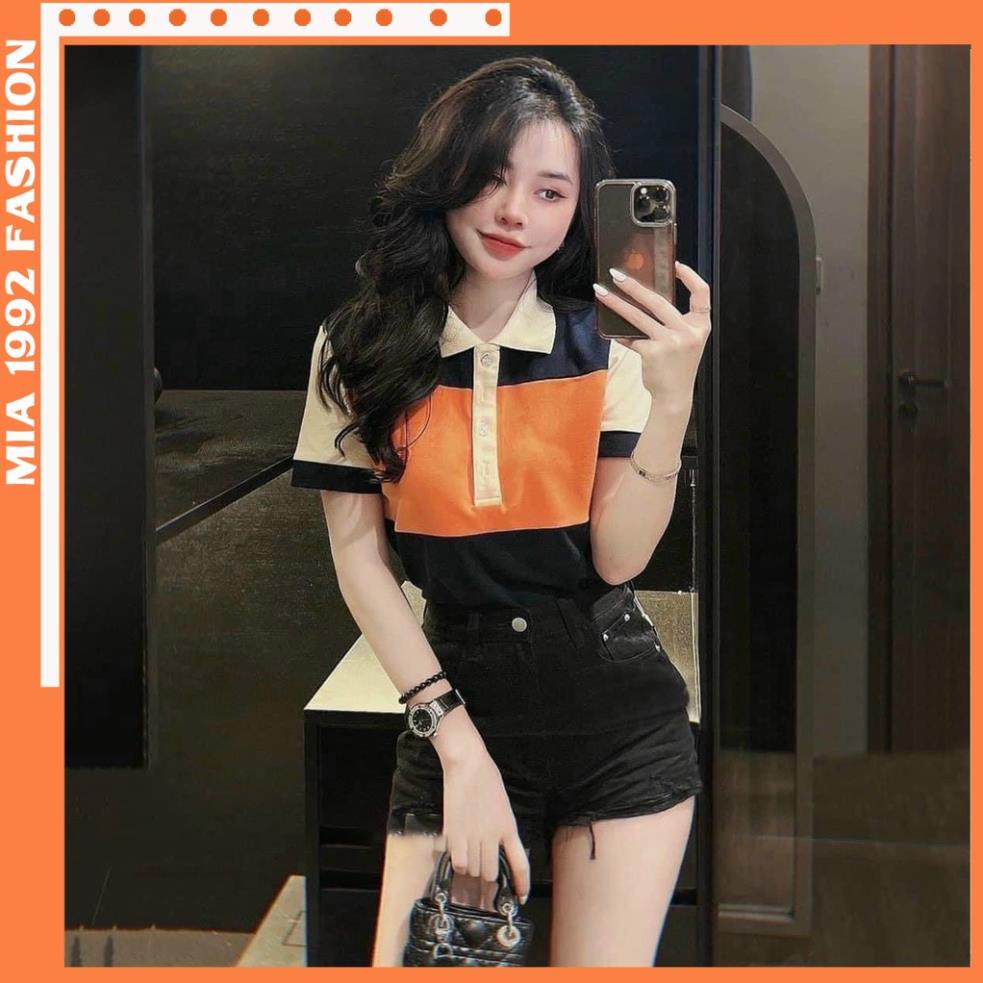 Áo Thun Polo Nữ MIA1992 SHOP - Áo phông nữ có cổ hàng hiệu chất đẹp thun lacoste mềm mịn mát Đẹp