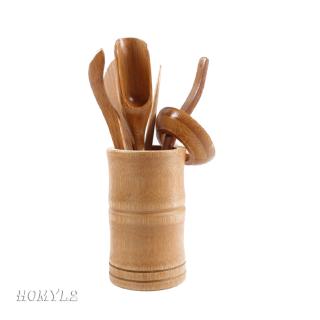 6 Pieces Bamboo Tea Utensils Chinese Gongfu Tea Ceremony Cha Dao Tools Set