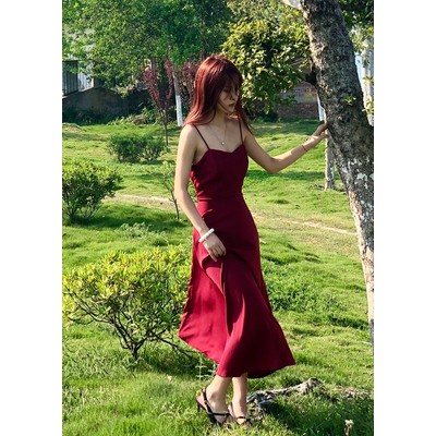 Đầm hai dây thắt lưng ulzzang dự tiệc sexy