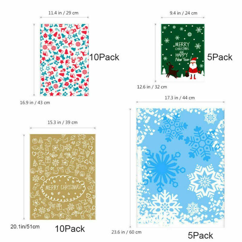 Túi Đựng Bánh Quy / Quà Tặng Giáng Sinh Có Dây Ruy Băng