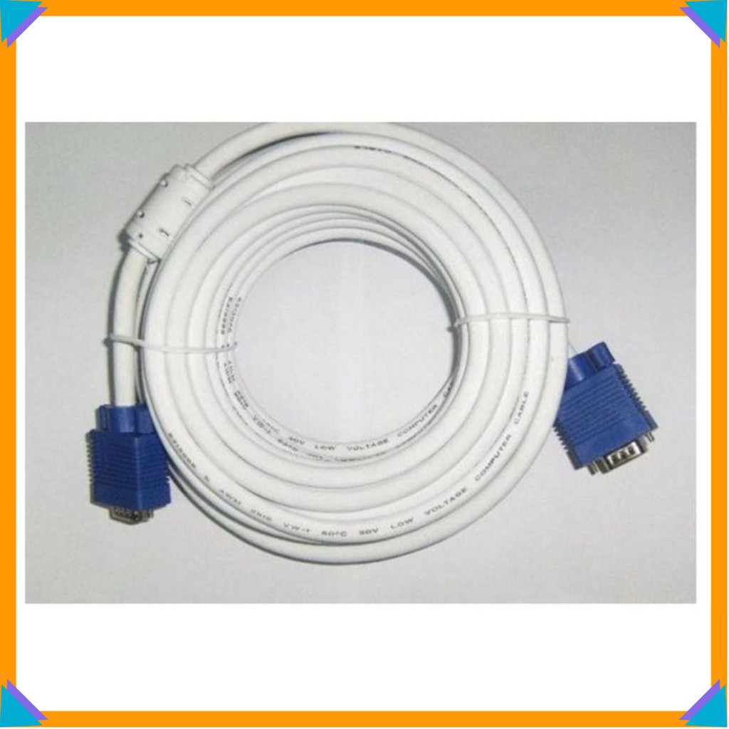 Dây VGA 15M trắng [Rẻ nhất]