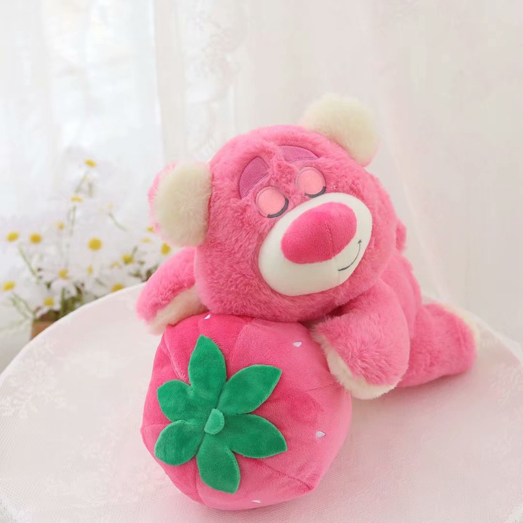 Gấu bông Lotso ôm dâu ( có thơm nhẹ mùi dâu )