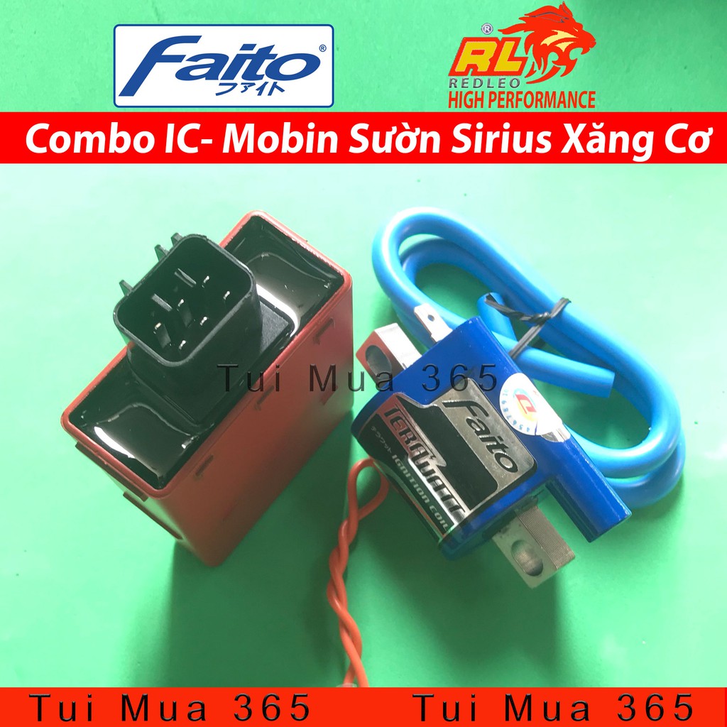 Combo IC Shark và Mobin Sườn Faito độ Sirius, Jupiter Xăng Cơ ( Malaysia )