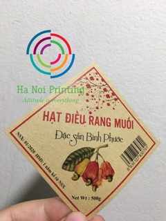 Combo 300 tem dán hạt điều quà tết