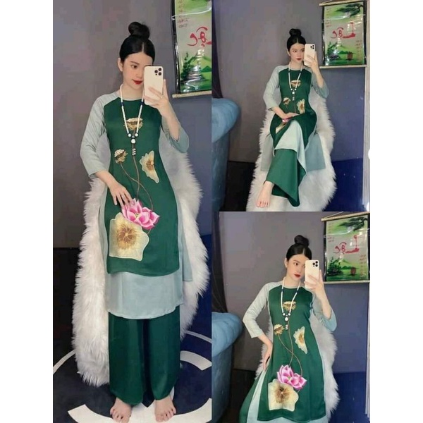 Áo Dài 4 Tà#Hàng Loại 1 Cao Cấp