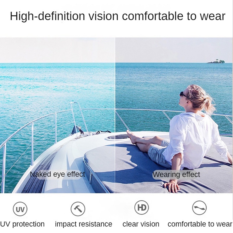 Kính Mát Gọng Vuông Không Viền Màu Gradient Thời Trang Đường Phố Cho Nam Và Nữ