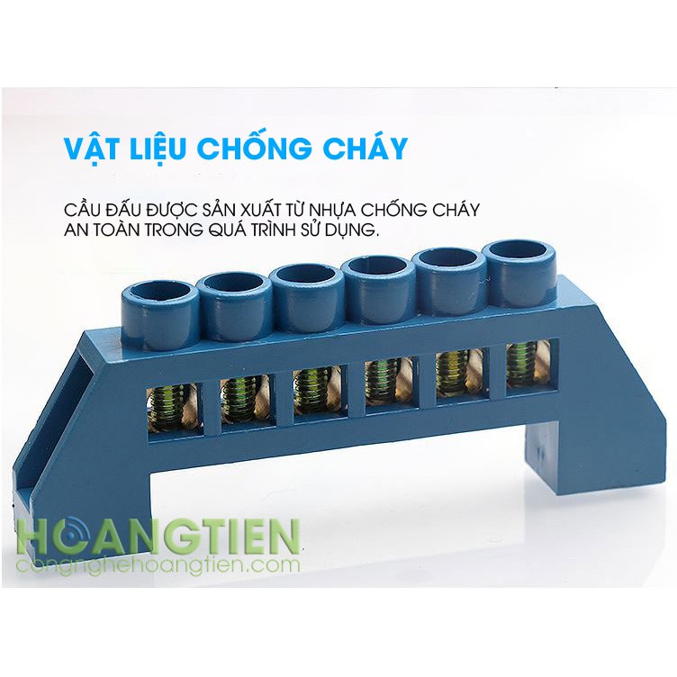 Cầu đấu dây điện 6 cổng SQ69-6