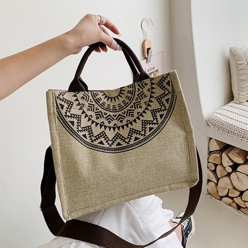 Túi Xách Vải Canvas Cỡ Lớn Có Thể Tái Sử Dụng Thời Trang Cho Nữ