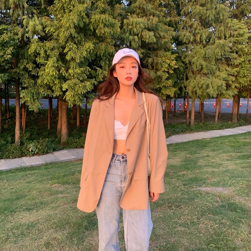 Áo Blazer 4 cúc mẫu mới Hàn Quốc / Áo vest khoác ngoài sang chảnh. | BigBuy360 - bigbuy360.vn