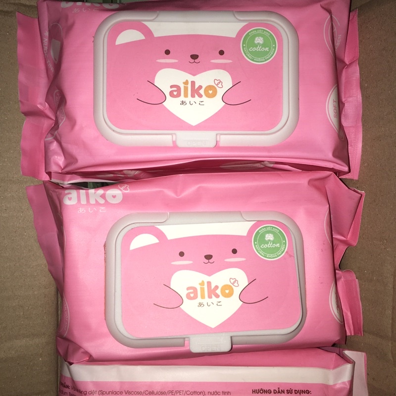 Khăn Ướt Cho Bé AIKO - Không Mùi An Toàn Cho Da Bé Yêu | 100 Tờ