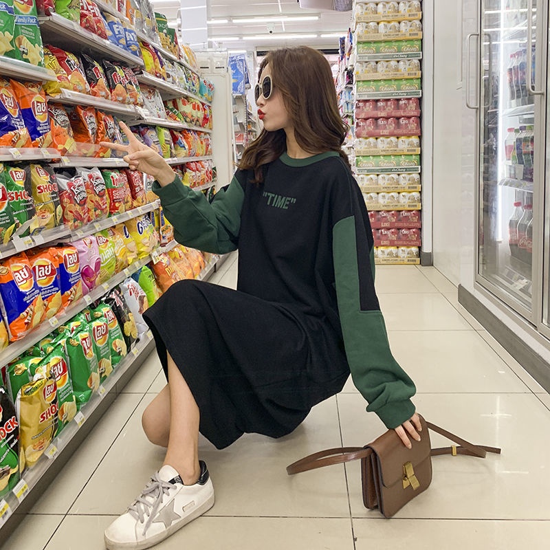 Đầm Sweater Dáng Rộng Phong Cách Hàn Quốc Thời Trang Cho Nữ 200kg