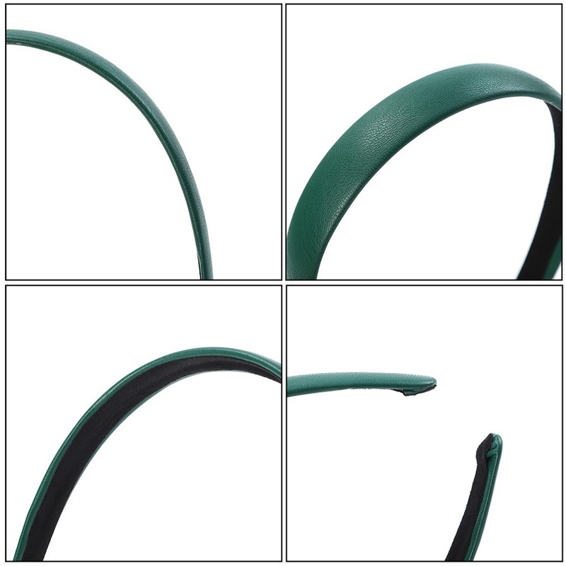 Cài tóc Haimeikang da pu màu trơn thời trang đơn giản cho nữ