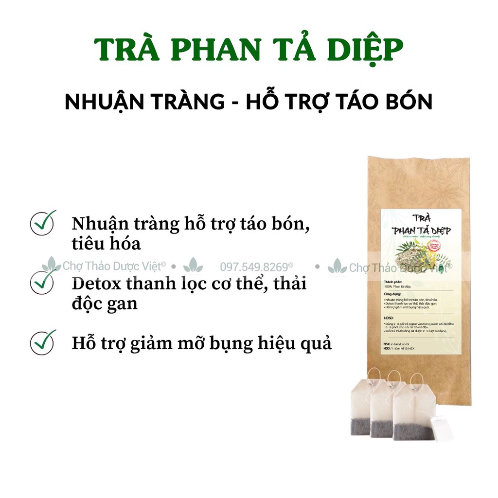 Trà phan tả diệp túi lọc  - Chợ Thảo Dược Việt