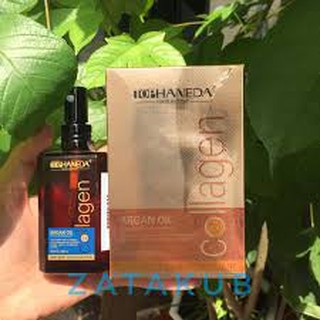 TINH DẦU BÓNG DƯỠNG TÓC KHÔ YẾU HANEDA COLLAGEN ARGAN OIL 60ML