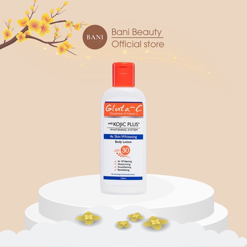 Body Lotion SPF 30+ Kem Dưỡng Thể Trắng Da x4 GlutaC Kojic Plus+