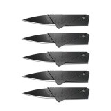 Bộ 5 dao gấp hình thẻ atm (Đen)