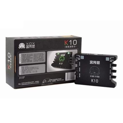 Bộ sound card XOX K10/KS108 chính hãng BH 12 tháng [Cực tốt]