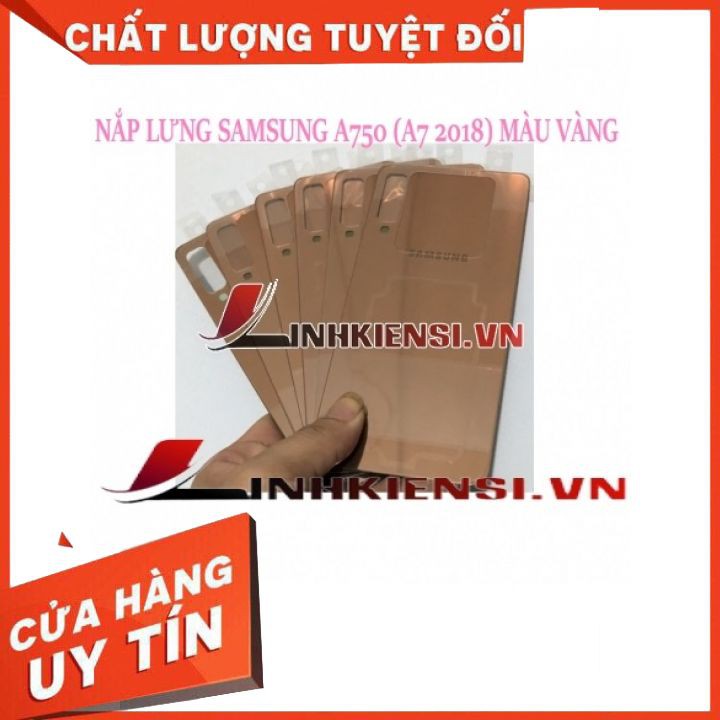 NẮP LƯNG SAMSUNG A750 (A7 2018) MÀU VÀNG⚡GIÁ RẺ TỤT QUẦN⚡ NẮP LƯNG ZIN CAO CẤP, XỊN SÒ, ĐẸP, KUTE