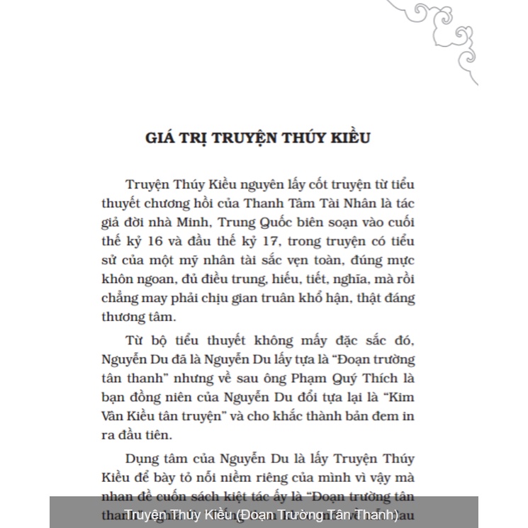 Sách- Truyện Thúy Kiều (Đoạn Trường Tân Thanh)