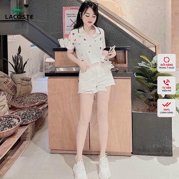 Áo Thun Polo In Họa Tiết Lacoste