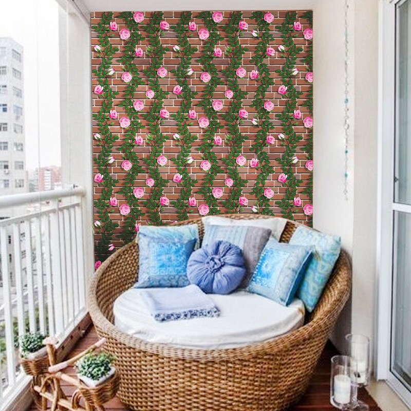 10m x 45cm giấy dán tường có sẵn keo - NHIỀU MẪU GIẢ GẠCH ĐÁ AUG004