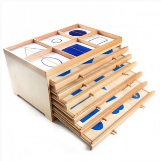 Giáo cụ Montessori tủ hình học