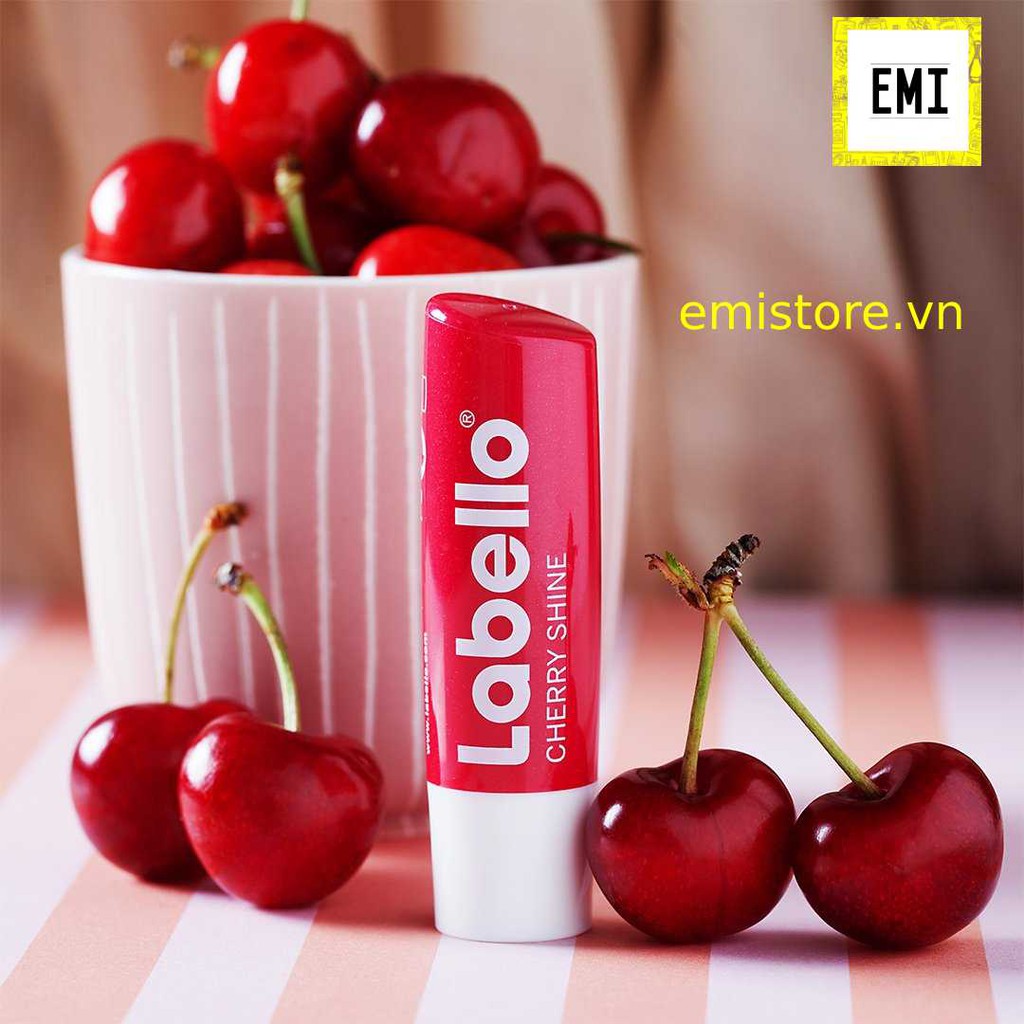 [CÓ BILL ĐỨC] Son dưỡng môi Labello Cherry có màu có mùi cherry của Đức - Hàng nội địa Đức