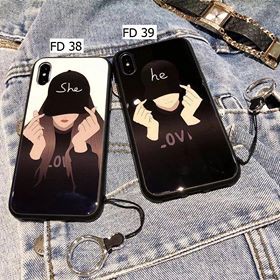 Ốp lưng điện thoại iphone, mẫu she, he Maxtini