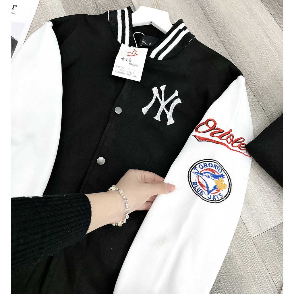 Áo khoác bomber NY thời trang chất nỉ dày dặn | BigBuy360 - bigbuy360.vn