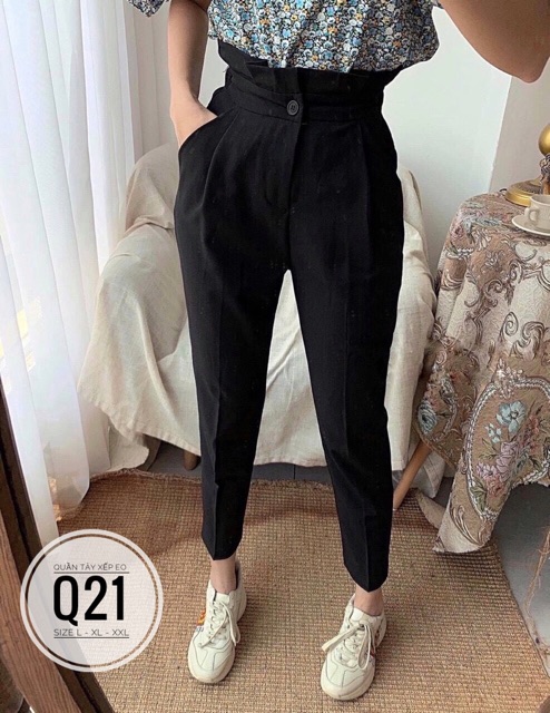 Bigsize Quần tây xếp eo Q21
