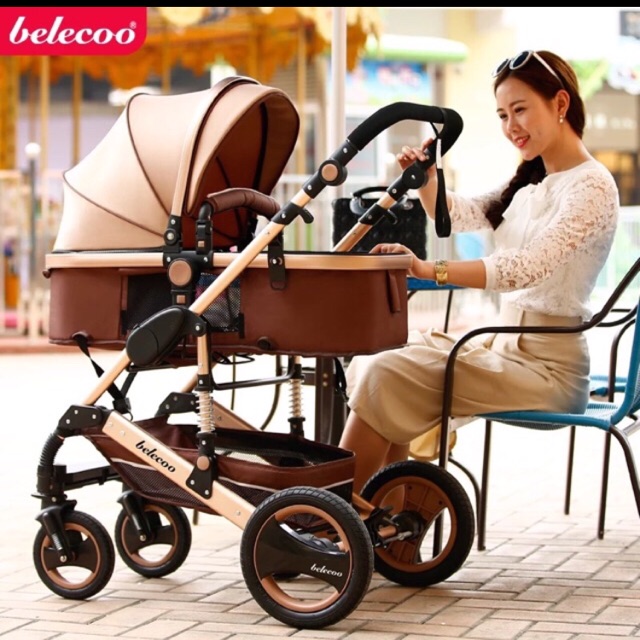 Xe đẩy 2 chiều 3 tư thế cao cấp Belecoo và Cynebaby