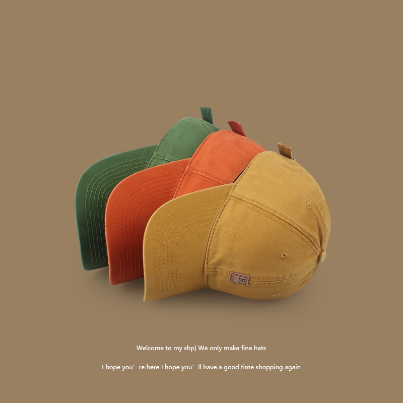 Mũ lưỡi trai họa tiết thêu chữ gắn da nhiều màu sắc cho nam nữ